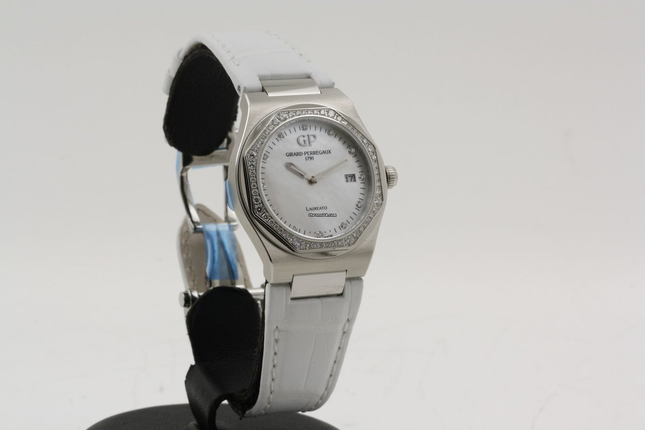 Girard Perregaux Laureato Womens watch Quartz Steel 80189 - gallery