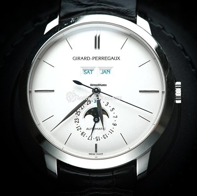 Girard Perregaux 1966 Mens watch Unisex Automatic White gold 49535-53-152-BK6A