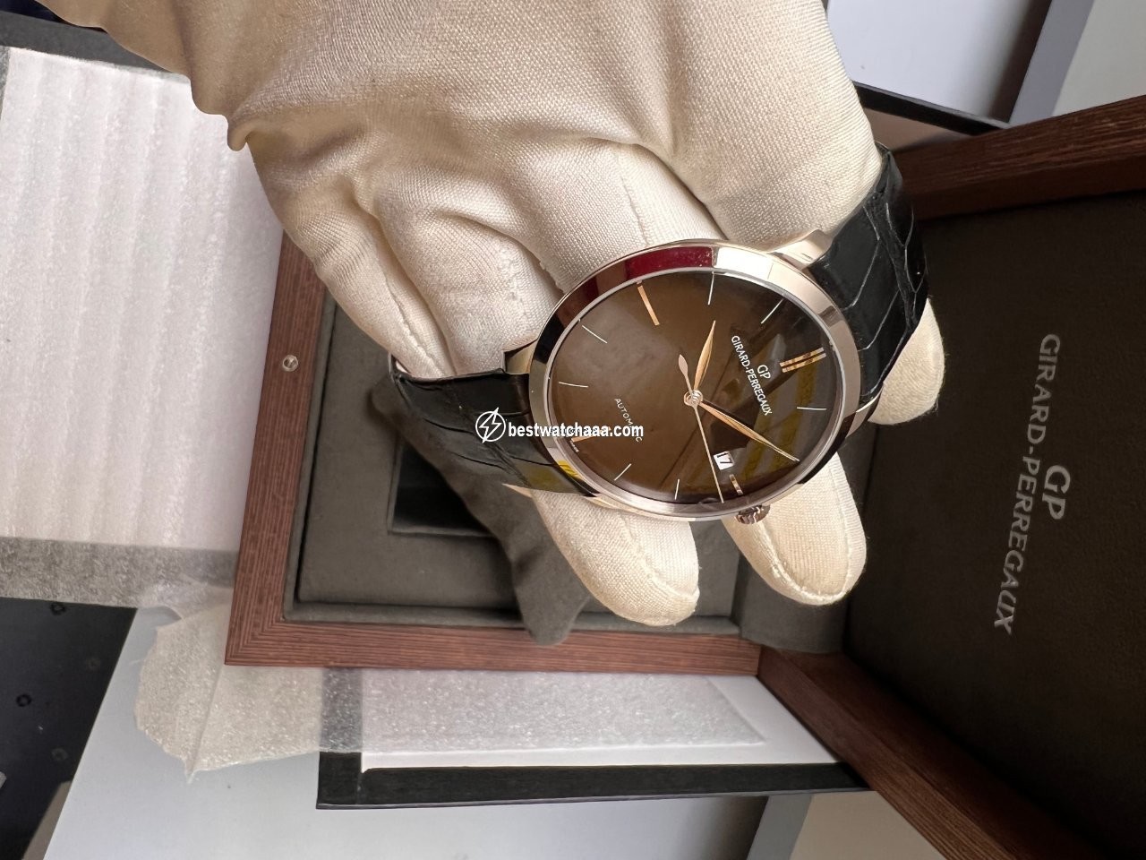 Girard Perregaux 1966 Mens watch Unisex Automatic White gold 49525-53-631-BK6A - gallery