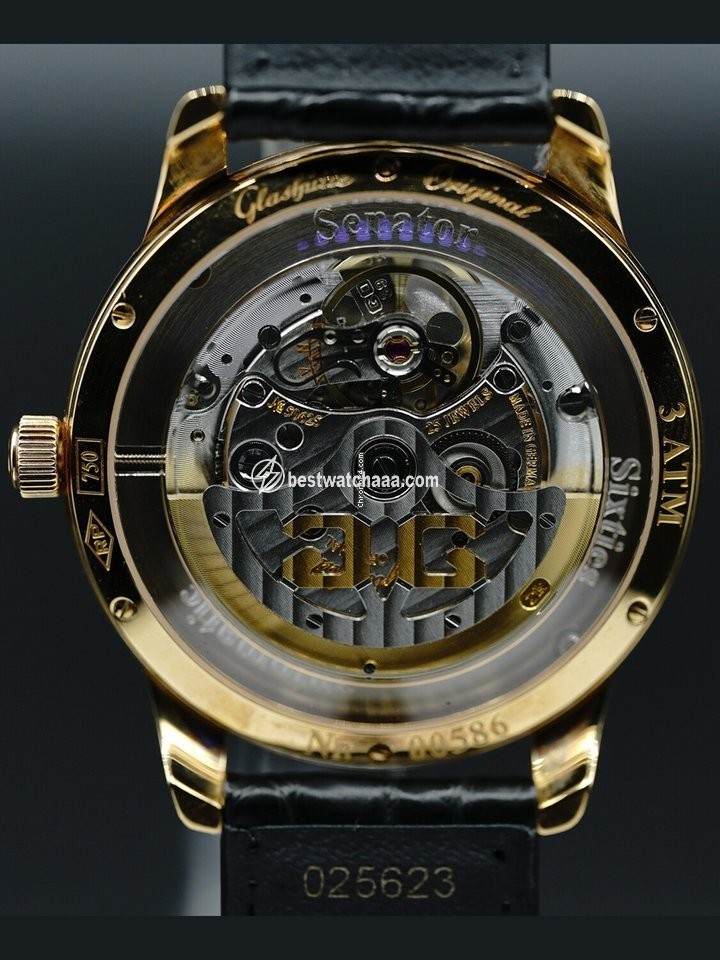 Glashutte Original Sixties Mens watch Unisex Automatic Rose gold 1-39-52-01-01-04 - gallery