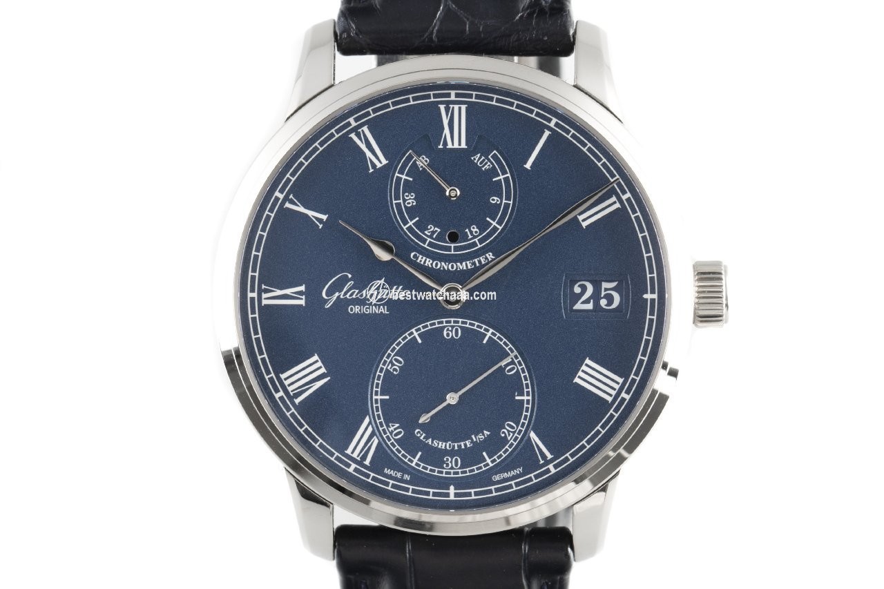 Glashutte Original Senator Chronometer Mens watch Unisex Manual winding White gold 1-58-01-05-34-30