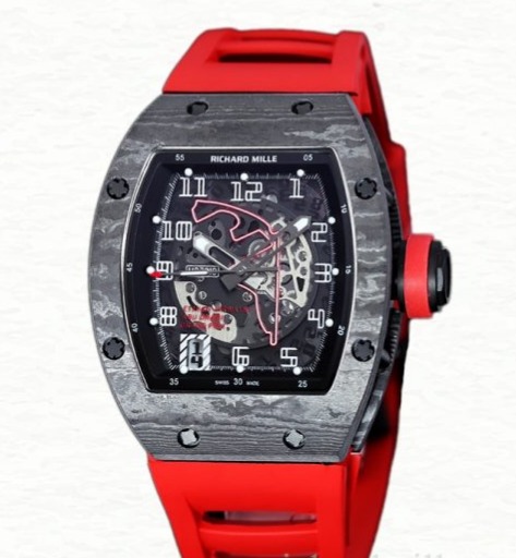 Richard Mille Super Clone RM 010 Men Automatic Watch Rubber Band