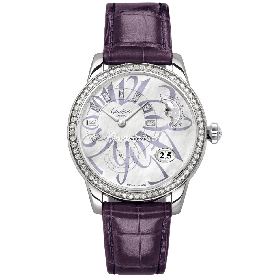 Glashutte Original PanoMatic Luna Mens watch Unisex Automatic Steel 1-90-12-06-12-01