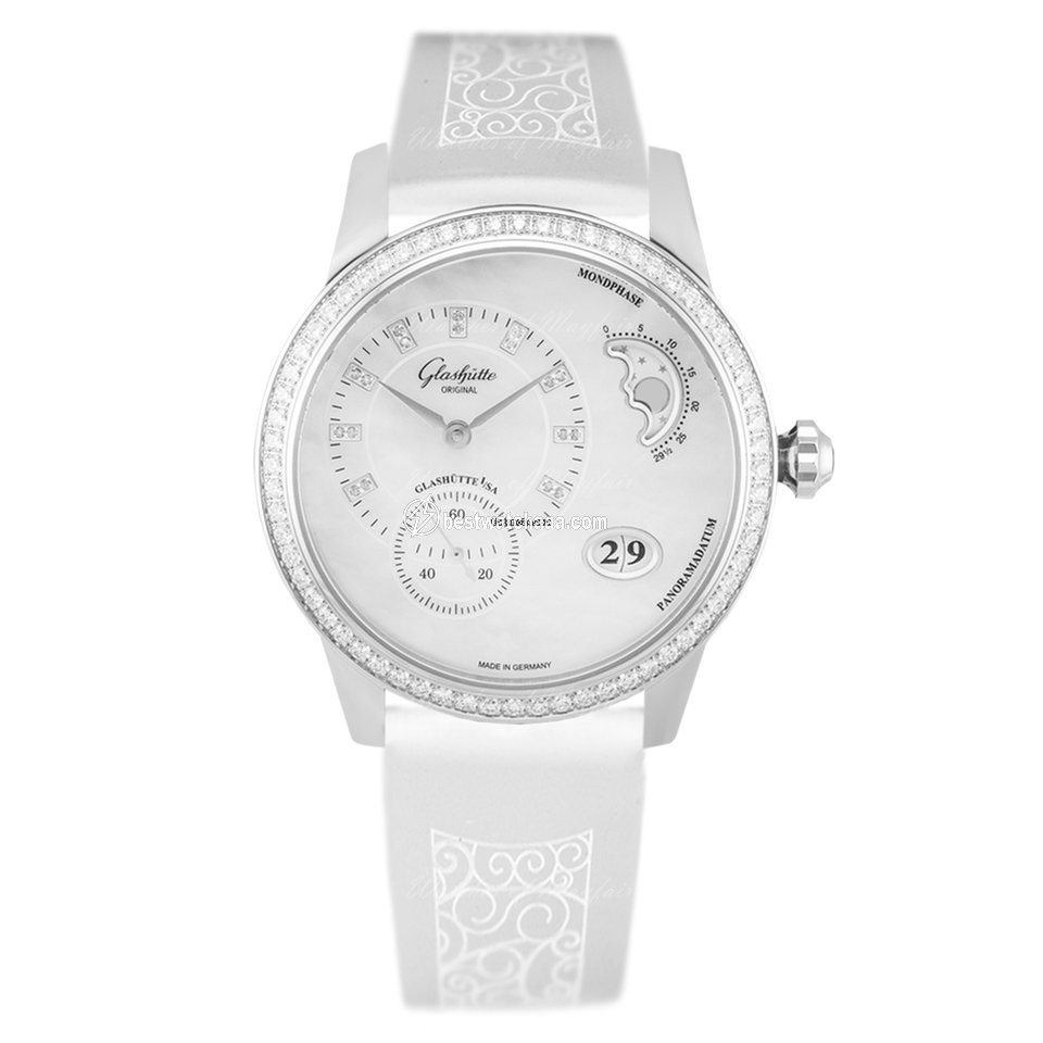 Glashutte Original PanoMatic Luna Mens watch Unisex Automatic Steel 1-90-12-01-12-04 or 90-12-01-12-04