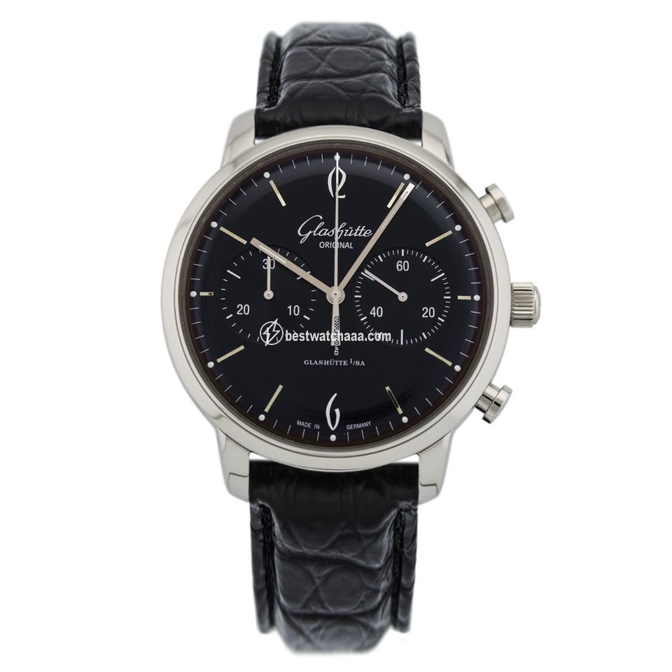 Glashutte Original Sixties Chronograph Mens watch Unisex Automatic Steel 1-39-34-02-22-04 or 39-34-02-22-04