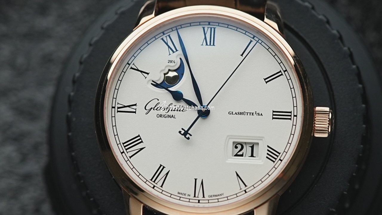 Glashutte Original Senator Panorama Date Moon Phase Mens watch Unisex Automatic Rose gold 100-04-32-15-04 - gallery