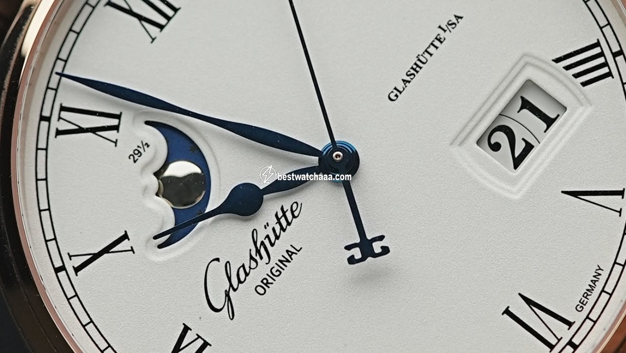 Glashutte Original Senator Panorama Date Moon Phase Mens watch Unisex Automatic Rose gold 100-04-32-15-04 - gallery