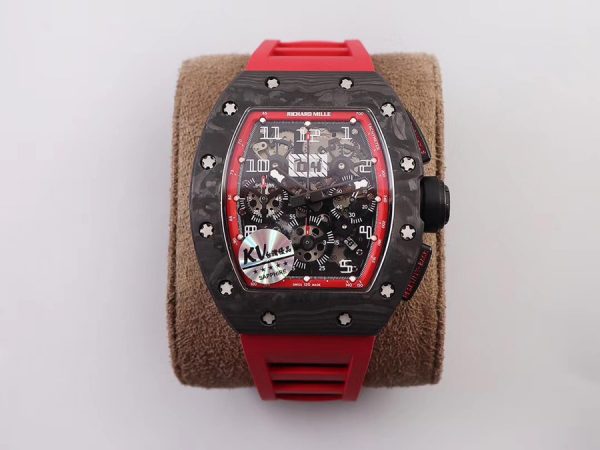 Richard Mille Super Clone RM 011 Red Strap V2 New Upgrade