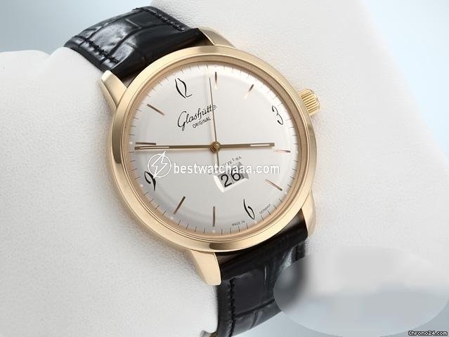 Glashutte Original Sixties Panorama Date Mens watch Unisex Automatic Rose gold 2-39-47-01-01-04 - gallery