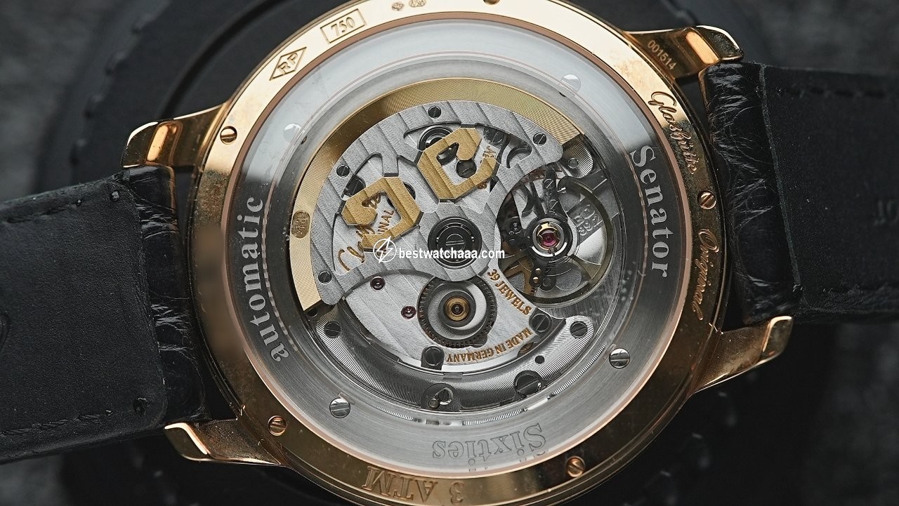 Glashutte Original Sixties Panorama Date Mens watch Unisex Automatic Rose gold 39-47-01-01-04 - gallery