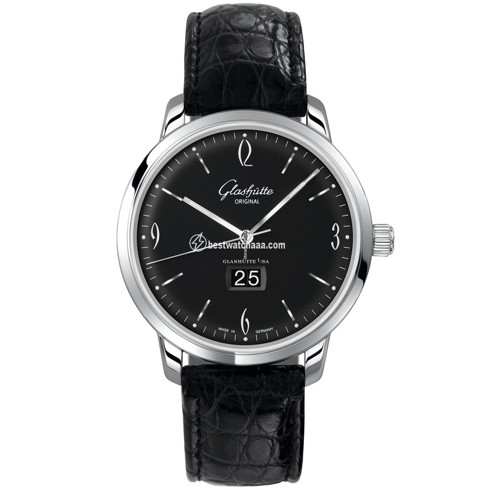 Glashutte Original Sixties Panorama Date Mens watch Unisex Automatic Steel 2-39-47-03-02-04