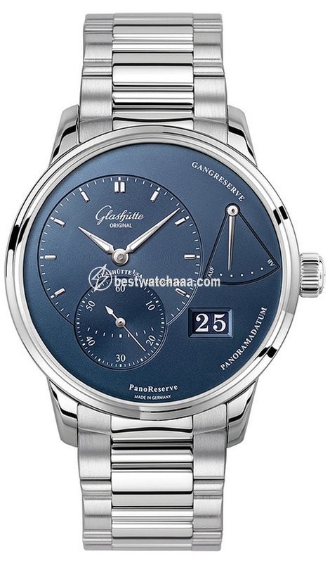 Glashutte Original PanoReserve Mens watch Unisex Manual winding Steel 1-65-01-26-12-70