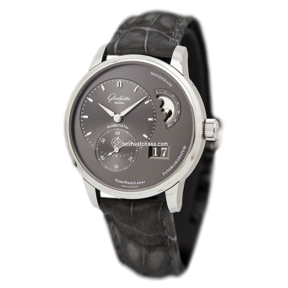 Glashutte Original PanoMaticLunar Mens watch Unisex Automatic Steel 1-90-02-43-32-05 or 90-02-43-32-05 - gallery