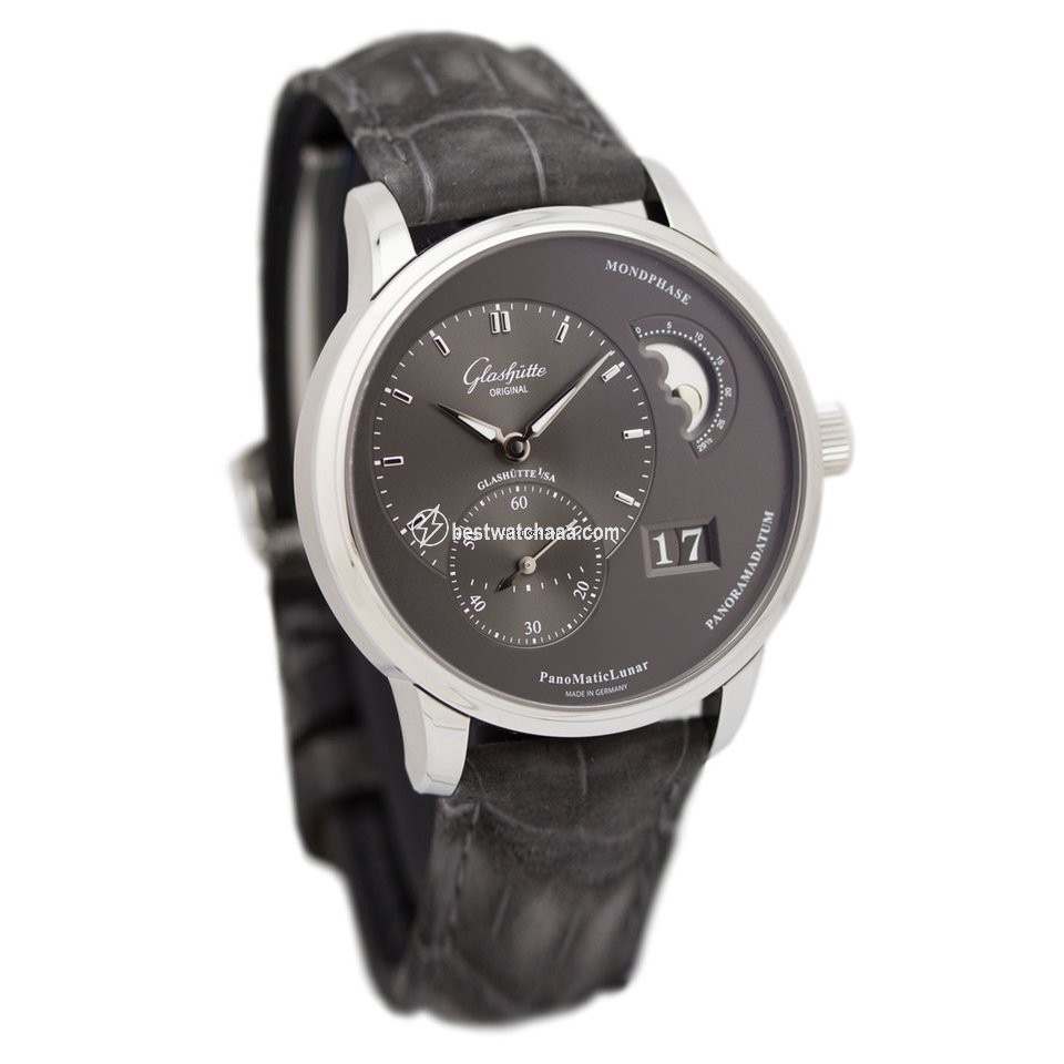 Glashutte Original PanoMaticLunar Mens watch Unisex Automatic Steel 1-90-02-43-32-05 or 90-02-43-32-05 - gallery