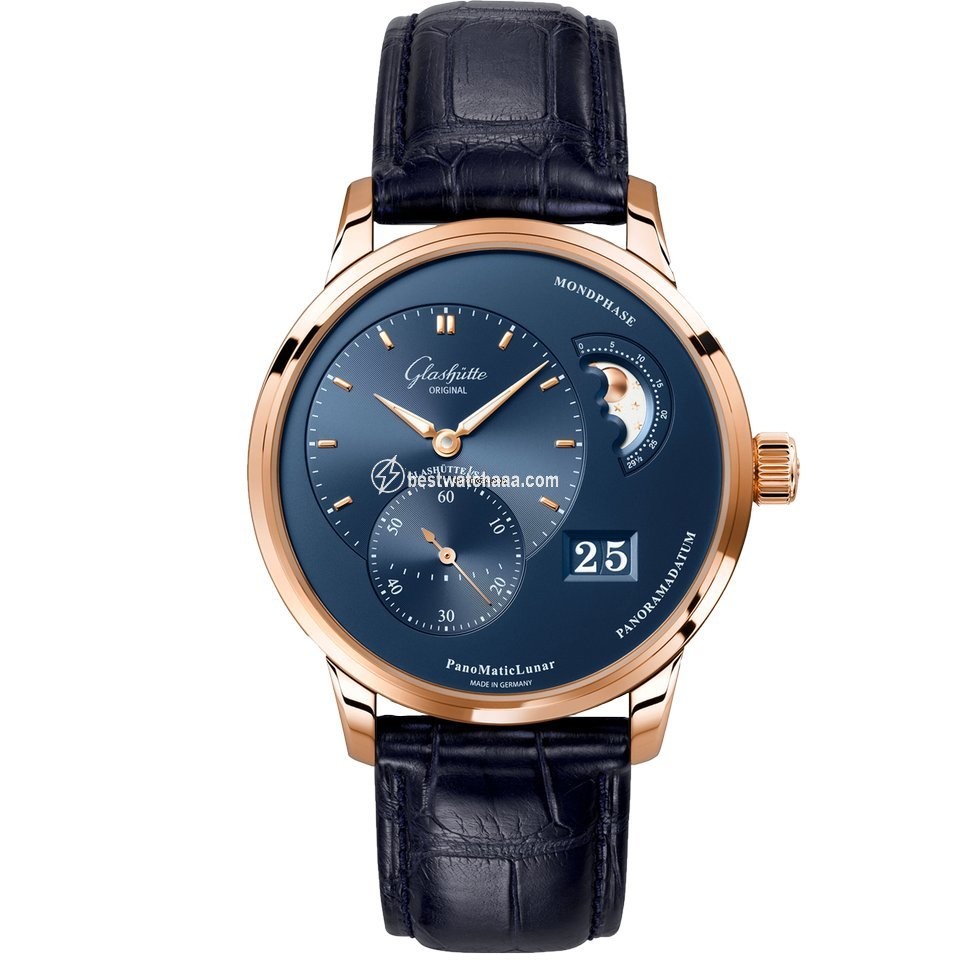 Glashutte Original PanoMaticLunar Mens watch Unisex Automatic Red gold 1-90-02-11-35-01