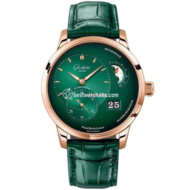 Glashutte Original PanoMaticLunar Mens watch Unisex Automatic Rose gold 1-90-02-23-35-30 or 90-02-23-35-30
