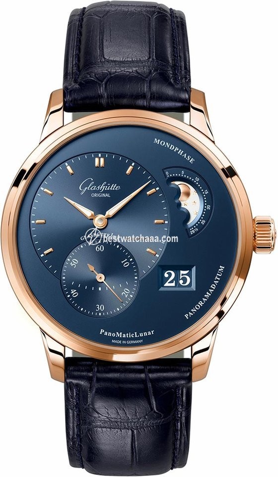 Glashutte Original PanoMaticLunar Mens watch Unisex Automatic Rose gold 1-90-02-11-35-30