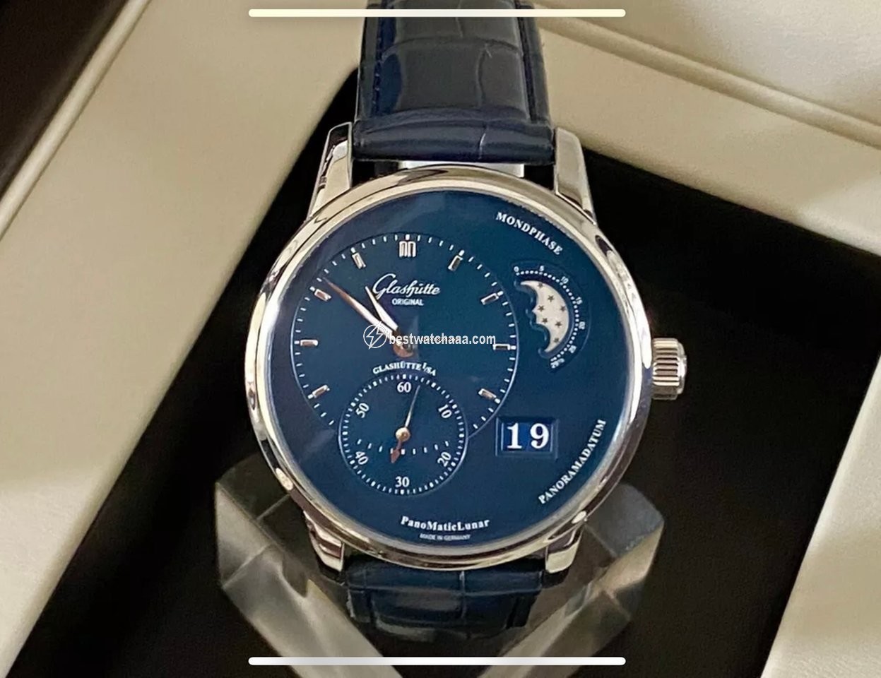 Glashutte Original PanoMaticLunar Mens watch Unisex Automatic Steel 1-90-02-46-32-30 - gallery