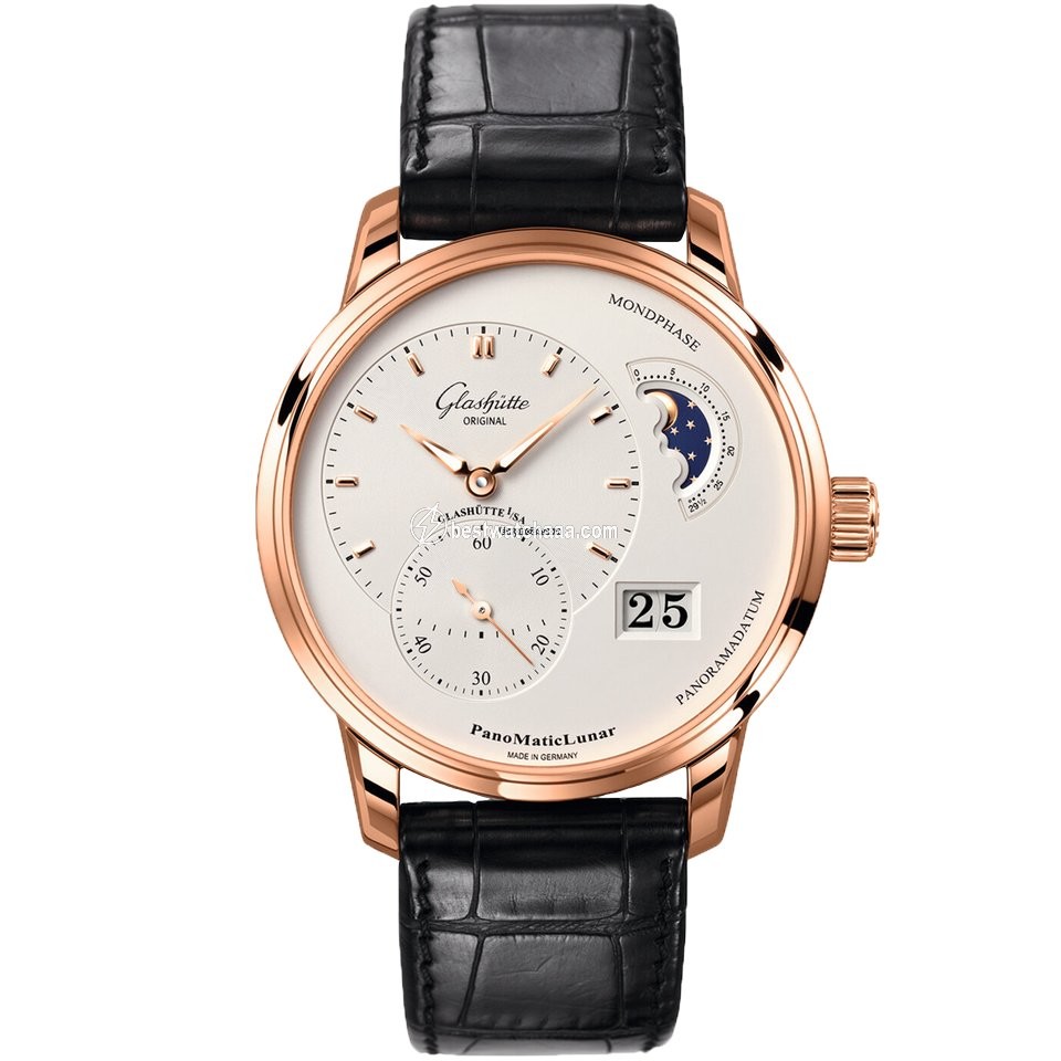 Glashutte Original PanoMaticLunar Mens watch Unisex Automatic Red gold 1-90-02-45-35-05