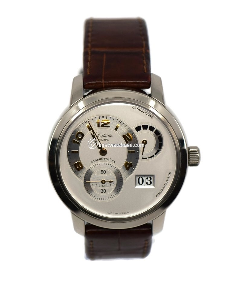 Glashutte Original PanoMaticReserve XL Mens watch Unisex Automatic White gold 90-03-31-14-05
