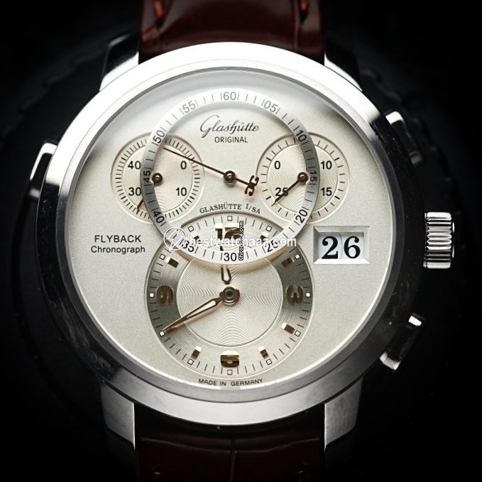 Glashutte Original PanoMaticChrono XL White gold 95-01-31-24-04