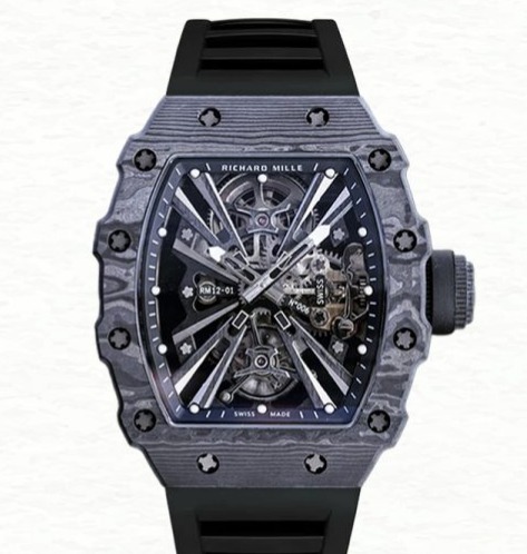 Richard Mille RM12-01 Super Clone Men Automatic Transparent Dial Dot