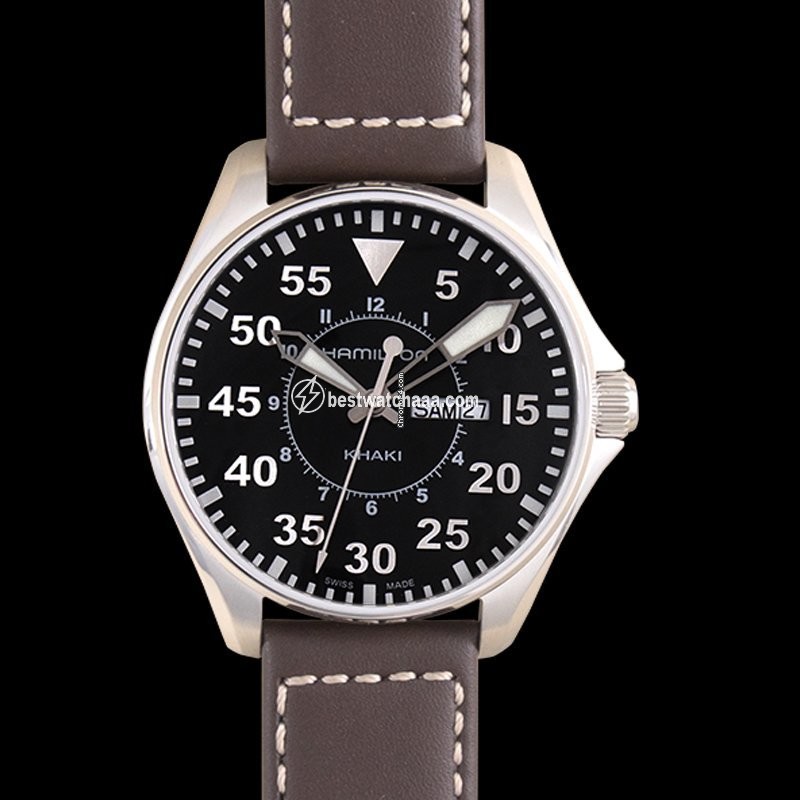 Hamilton Khaki Pilot Mens watch Unisex Quartz Steel H64611535