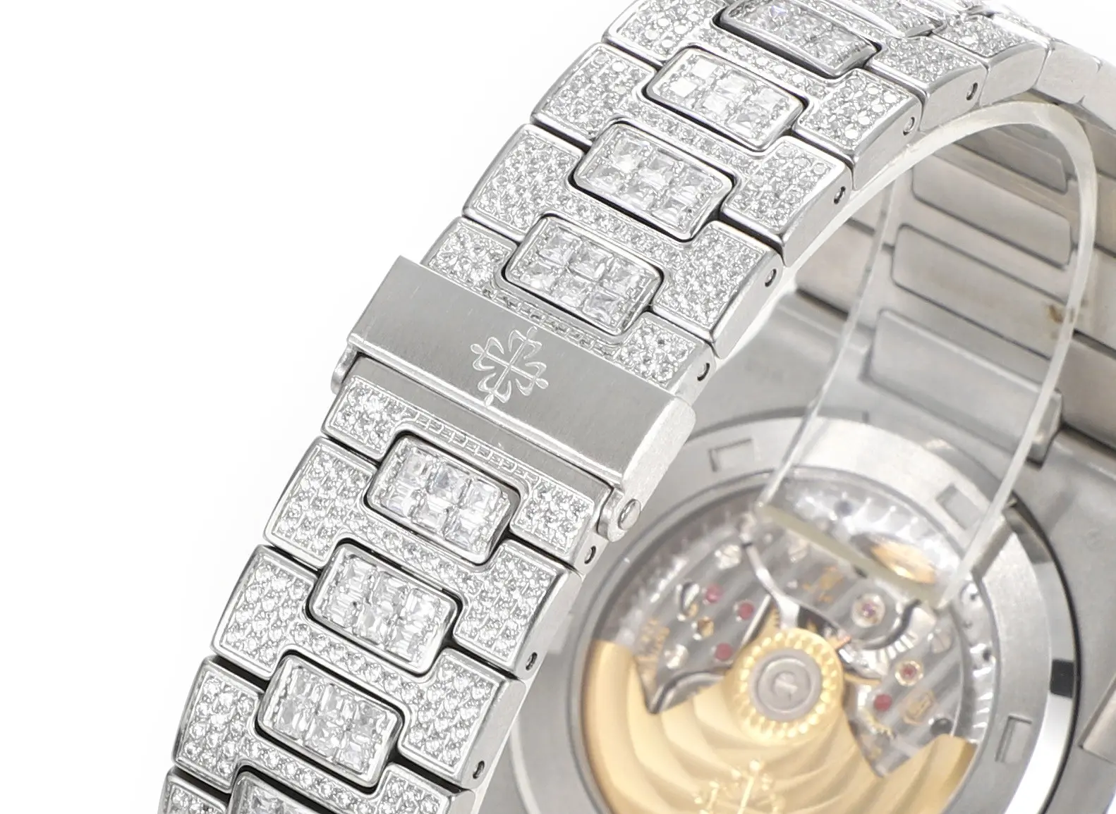 Patek Philippe White Gold Ruby Nautilus Watch - gallery