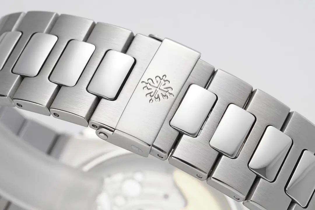 Patek Philippe Silver Nautilus Chronograph Watch - gallery