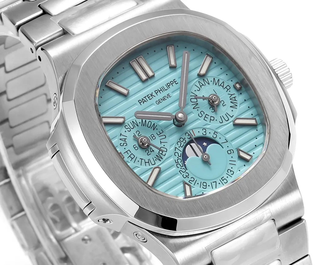 Patek Philippe Nautilus Blue Perpetual Calendar - gallery