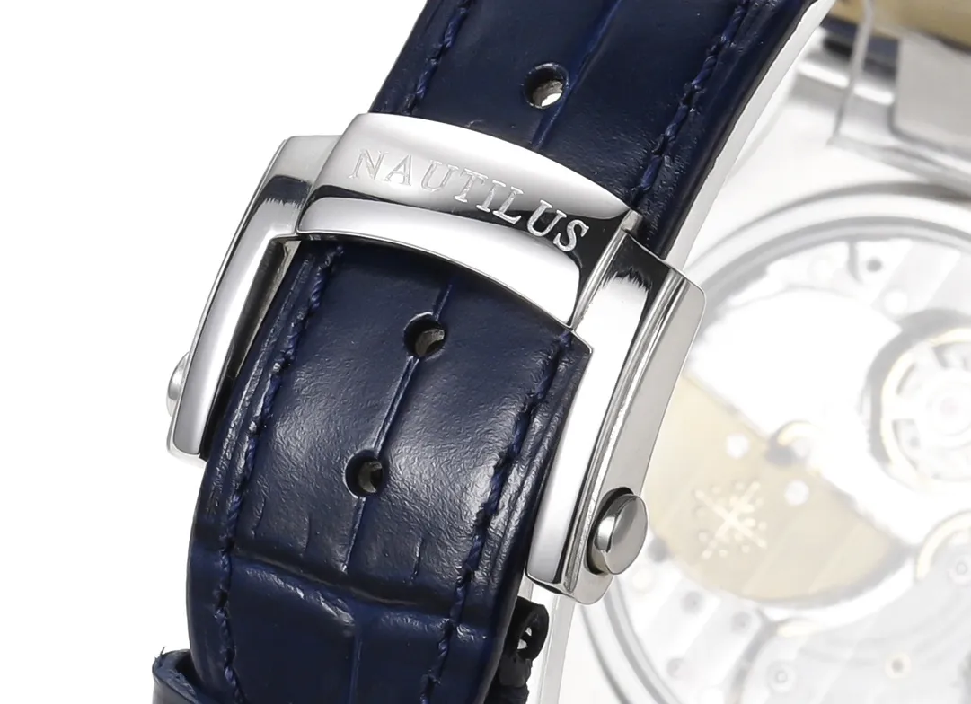 TW Patek Philippe Nautilus Blue Strap Watch - gallery