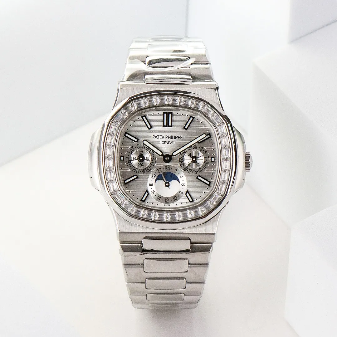 Patek Philippe Silver Nautilus Watch - gallery