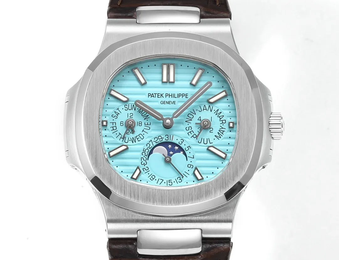 Patek Philippe Nautilus Blue Perpetual Calendar - gallery