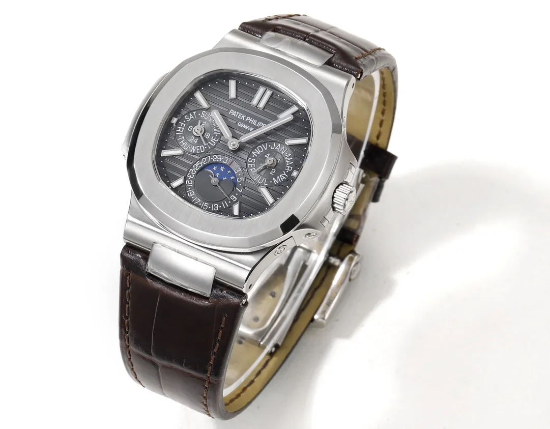 Patek Philippe Nautilus Grey Perpetual Watch - gallery