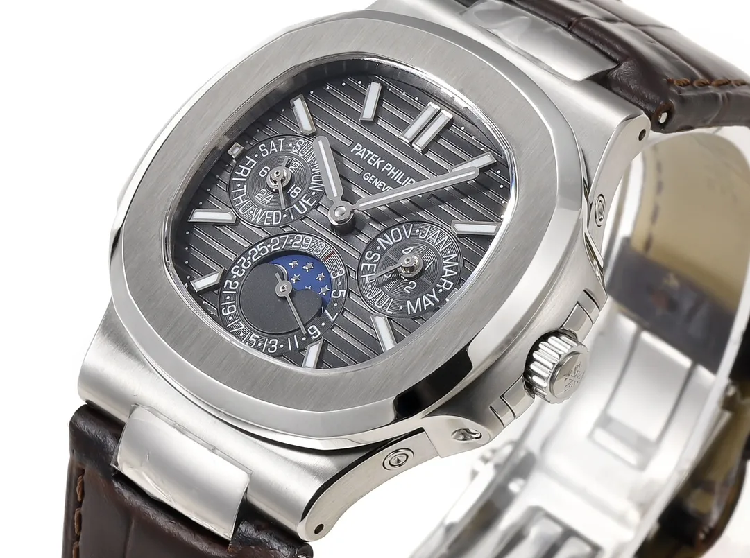 Patek Philippe Nautilus Grey Perpetual Watch - gallery