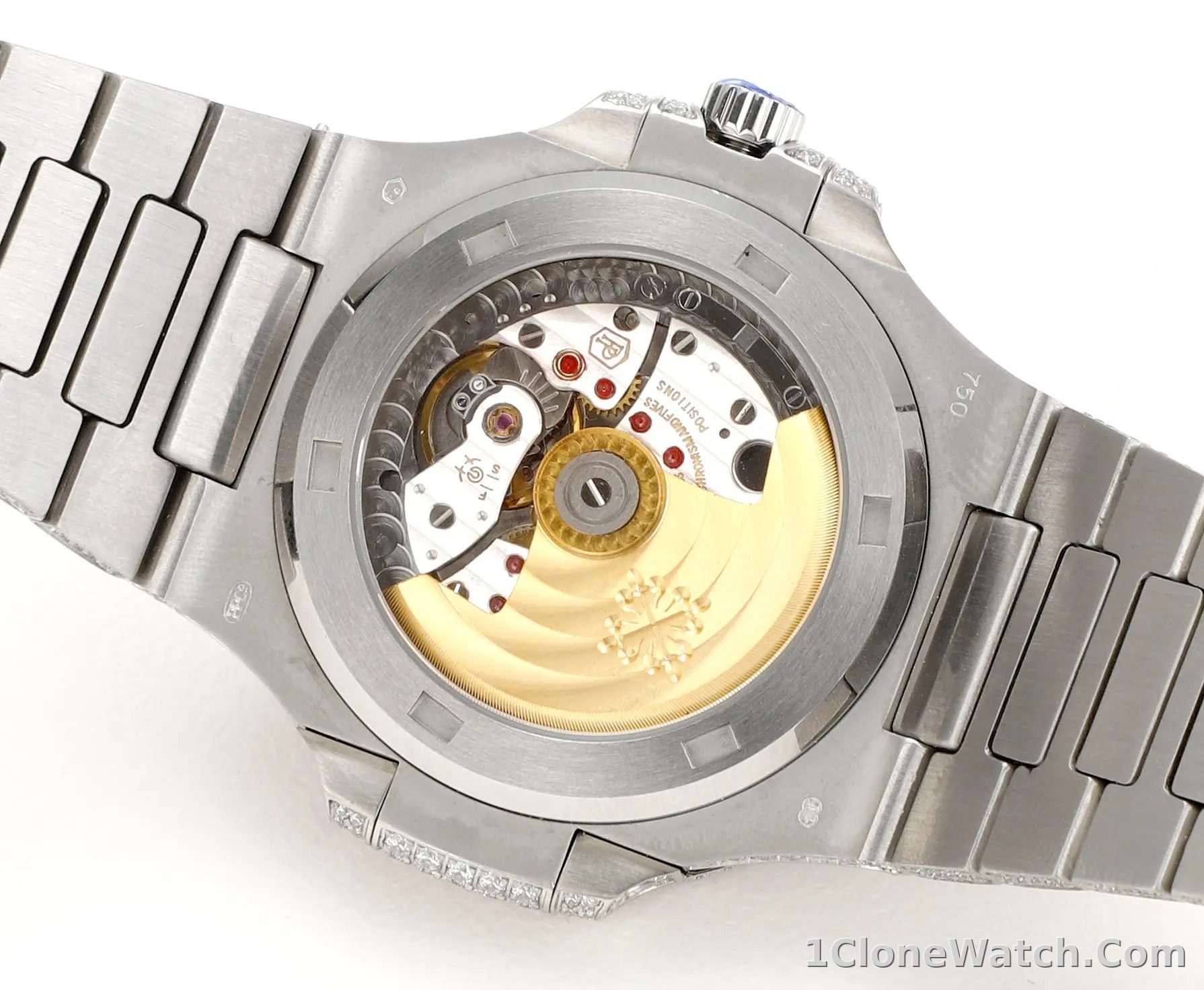 Patek Philippe White Gold Ruby Nautilus Watch
