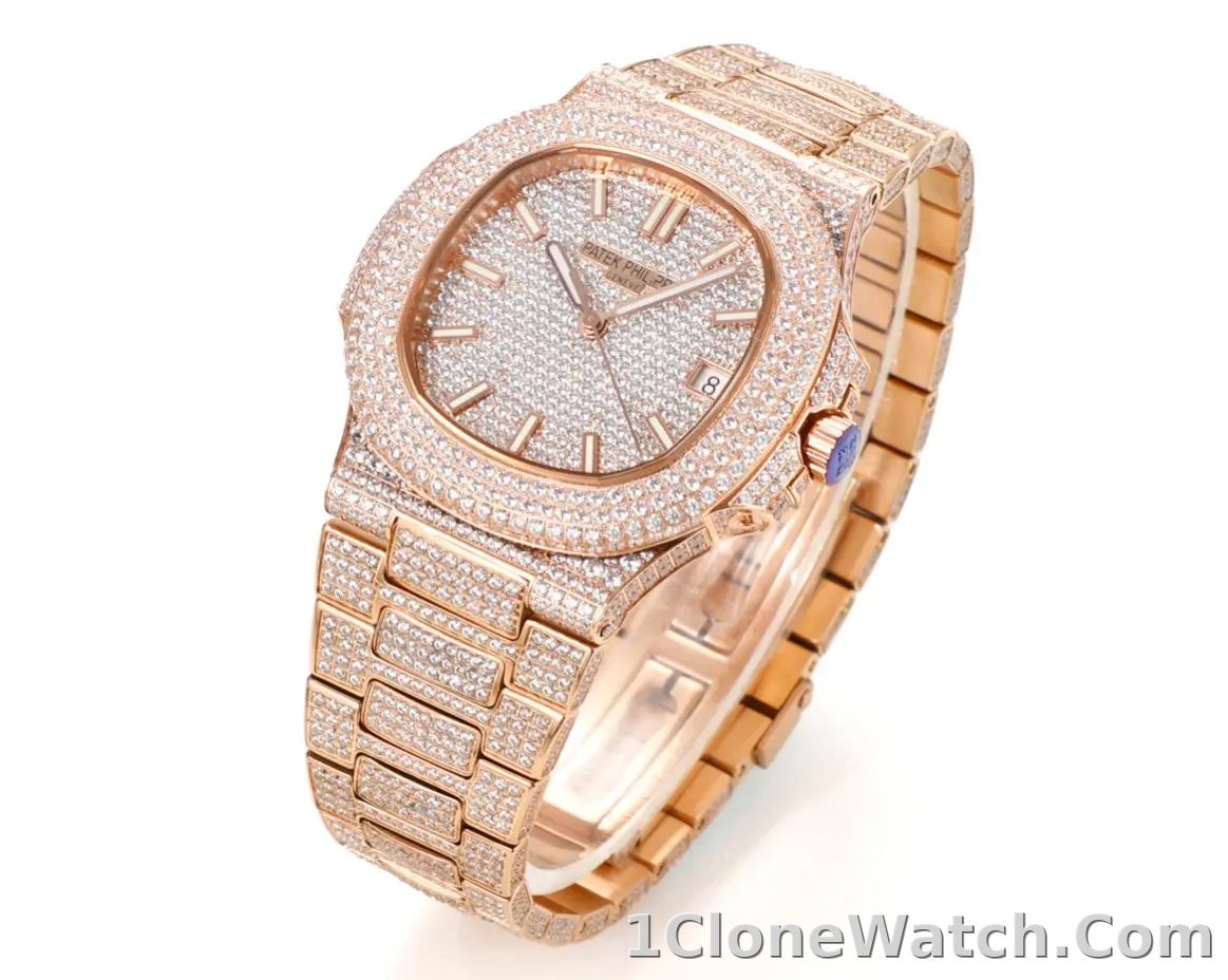 Patek Philippe Nautilus Rose Gold Watch - detail