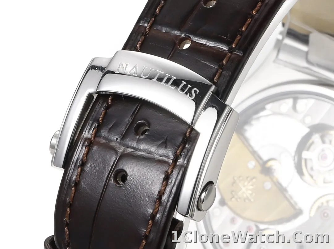 Patek Philippe Blue Nautilus Perpetual Watch - detail