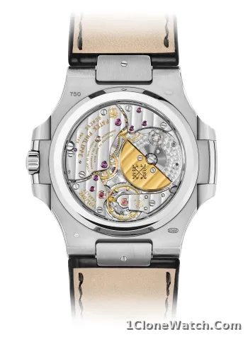 Patek Philippe Nautilus Moon Phase White Gold Watch 5712G-001
