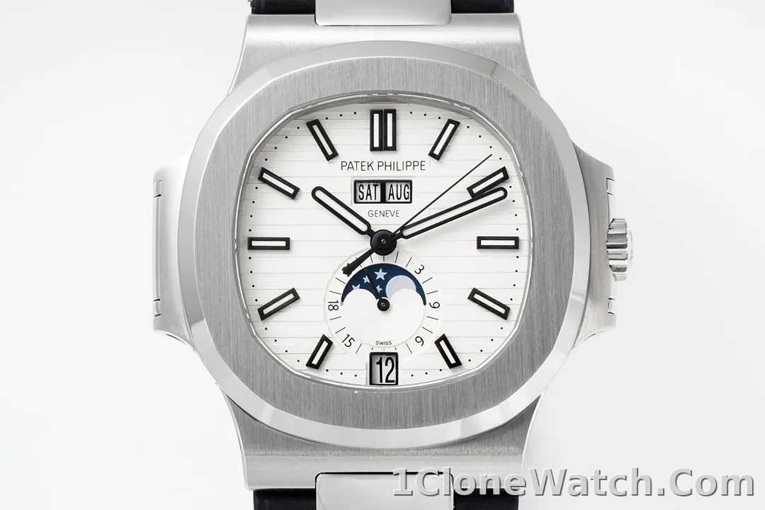 Patek Philippe Nautilus Blue Rubber Strap Watch