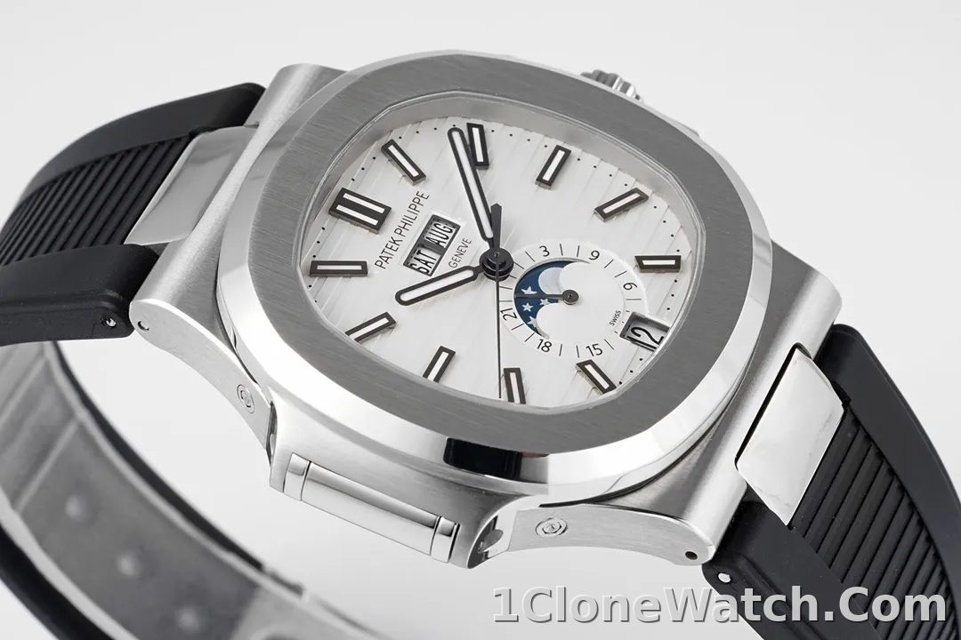 Patek Philippe Nautilus Blue Rubber Strap Watch