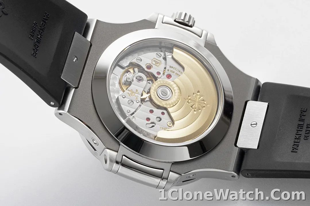 Patek Philippe Nautilus Blue Rubber Strap Watch