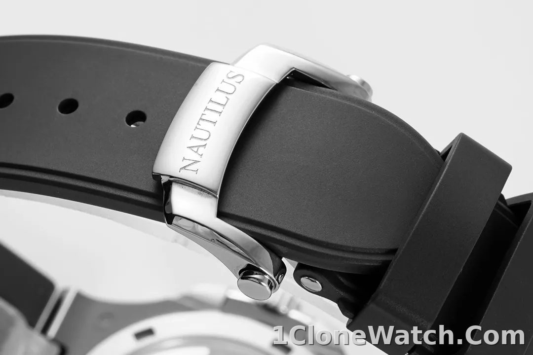 Patek Philippe Nautilus Blue Rubber Strap Watch
