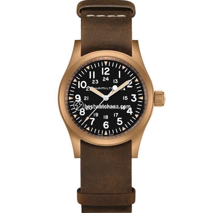 Hamilton Khaki Field Mens watch Unisex Manual winding Bronze H69459530