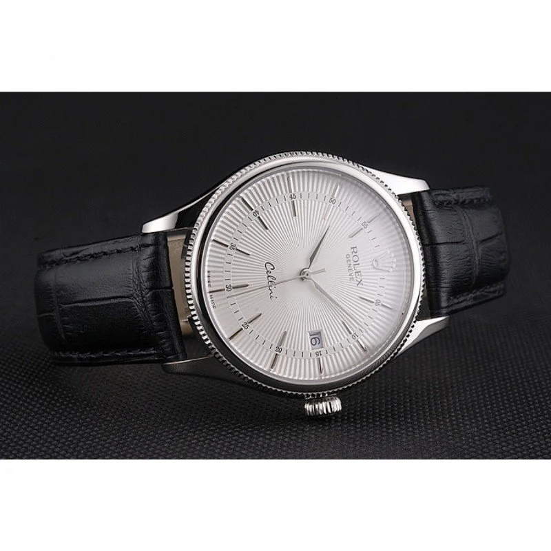 Superclone Rolex Cellini 38mm White Dial REP016802 - gallery