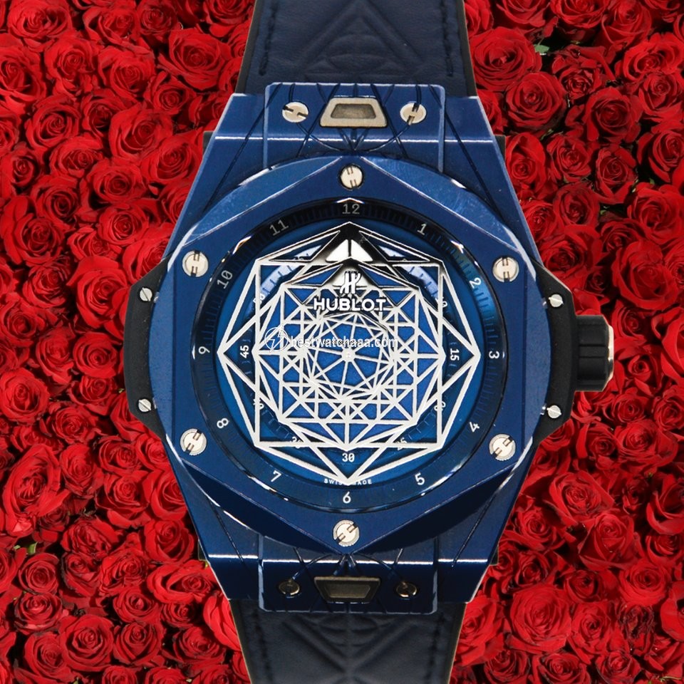 Hublot Big Bang Sang Bleu Mens watch Unisex Automatic Ceramic 415.EX.7179.VR.MXM19