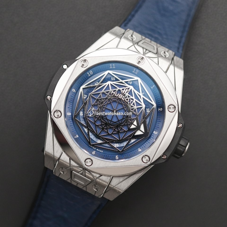Hublot Big Bang Sang Bleu Mens watch Unisex Automatic Titanium 415.NX.7179.VR.MXM18