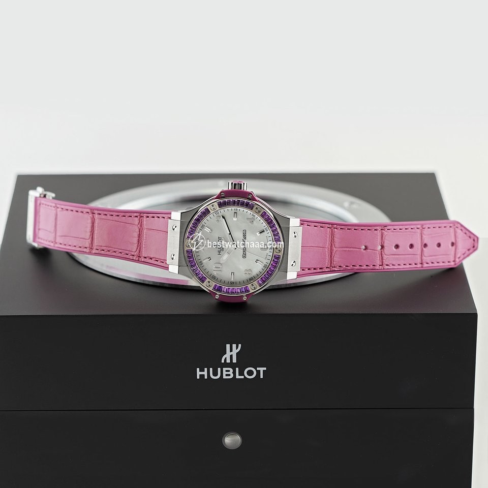 Hublot Big Bang Tutti Frutti Womens watch Quartz Steel 361.sv.6010.lr.1905 Purple - gallery