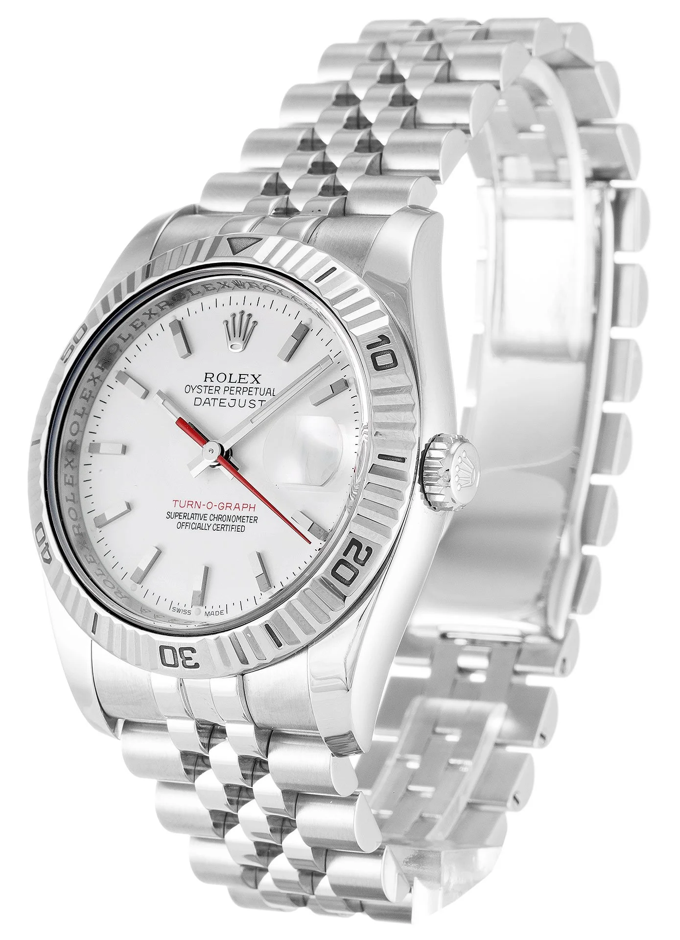 Rolex Datejust Turn-O-Graph 36mm White Dial 116264-2 - gallery