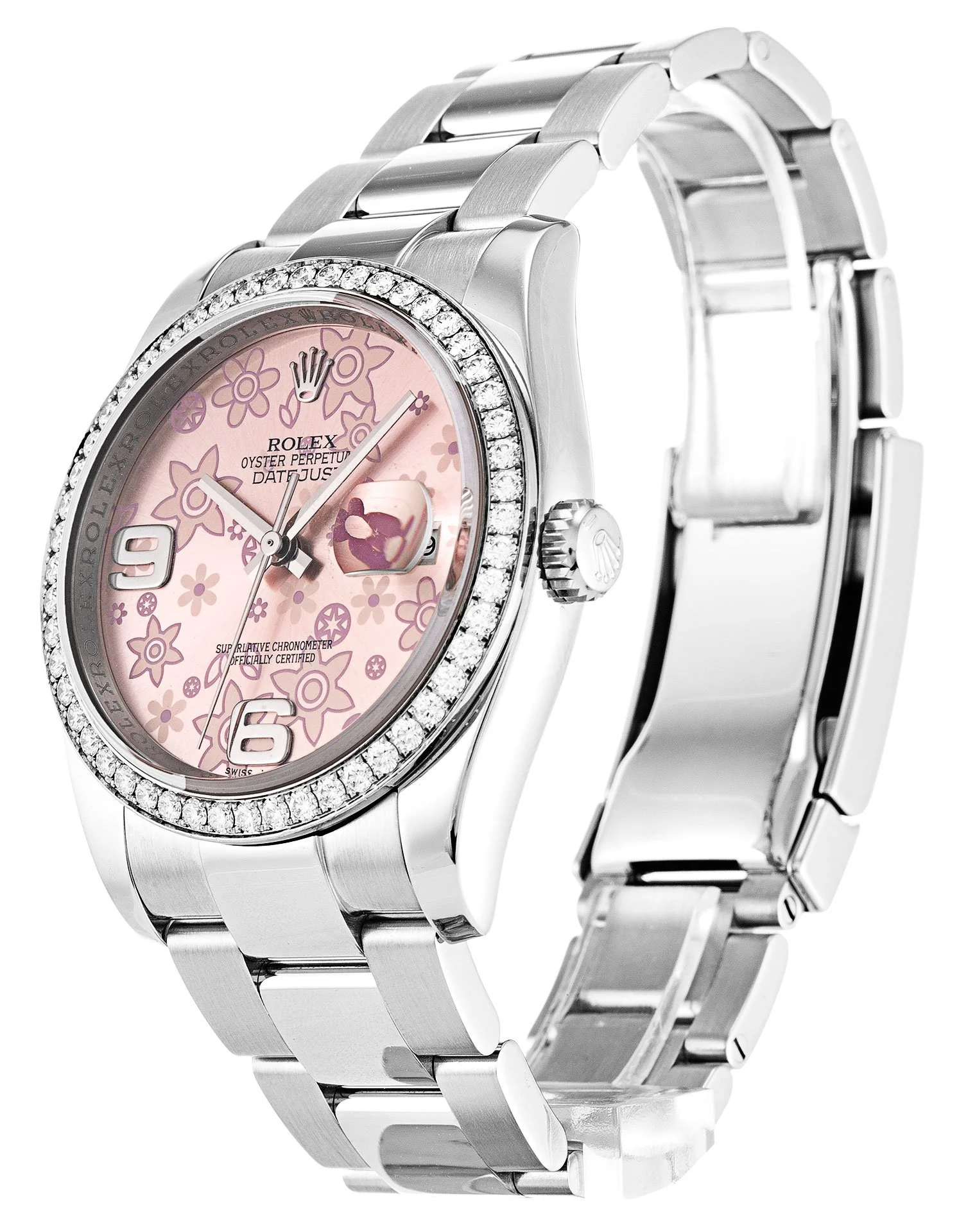Rolex Datejust 36mm Pink Floral Dial 116244 - gallery